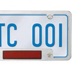 ePlate Digital License Plate Frame with scrolling LED screen gets dates