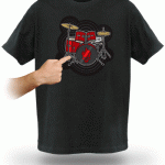 ThinkGeek makes an electronic drum kit t-shirt, but I want the pants