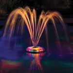 Underwater lightshow fountain is pretty sweet