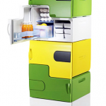 Stackable fridge – a nice concept for roommates