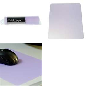 Soft silicone translucent purple mouse pad