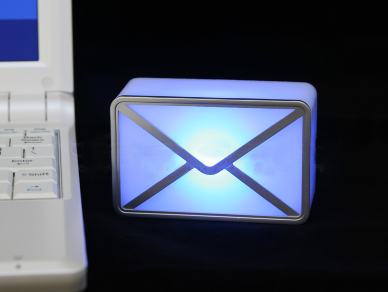e-mail light-up notifier