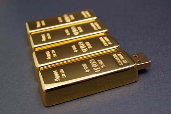 Gold Bar USB Flash Drive