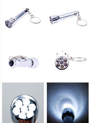 7 LED Flashlight Keychain