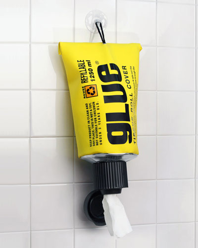 Glue Toilet Paper Dispenser Holder