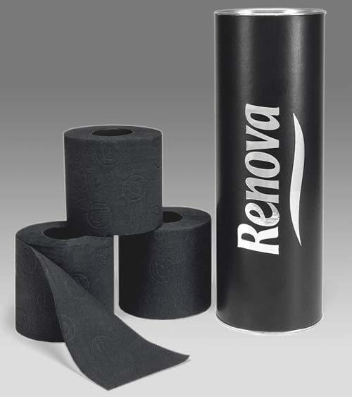 Renova Black Toilet Paper