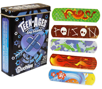 Teen-Ages Boys Bandaids Bandages