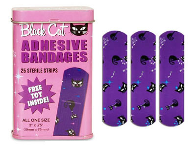 Black Cat Bandages Band-aids