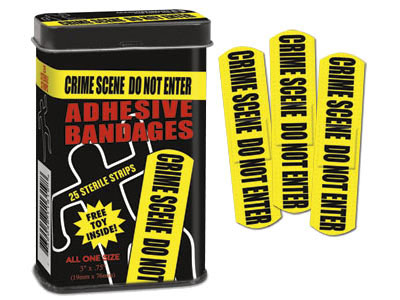 Crime Scene Bandages Band-aids