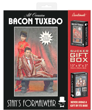 Bacon Tuxedo Gag Gift Box