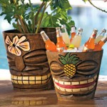 Add some island flair to your plants with a Tiki Flower Pot