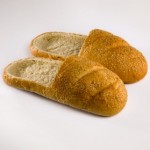 Keep your feet nice and toasty with these bread slippers