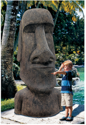 Life Size Easter Island Monolith Statues for sale