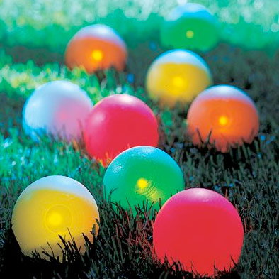 light up bocce ball set that glows in the dark