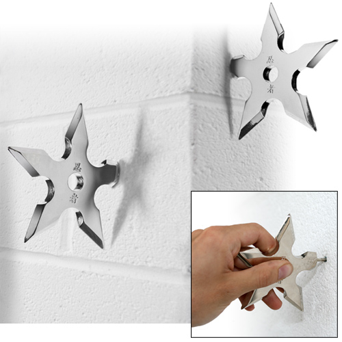 nonja throwing star coat hooks