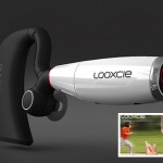 Looxcie Wearable Bluetooth Camcorder System with White Camera Boom, Power Supply, Micro USB Cable, Ear Buds