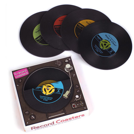 45 RPM Drink Coasters