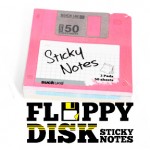 Floppy Disk Sticky Note Pads are sticking it old school