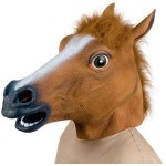 I just found the creepiest mask of all-time, and it’s of a horse, of course.