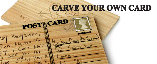 carve your own post card