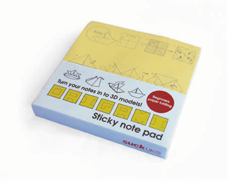 Yellow Sticky Notes Origami Shapes
