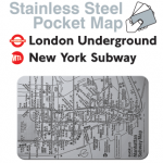 Give directions that are practically bulletproof with Stainless Steel Pocket Maps