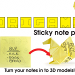 They’re anything but tacky, Origami Sticky Notes