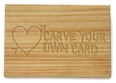 Carve your own post card from SuckUK