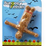 When you’re feeling a little down get a backyard Bungee Bird Feeder