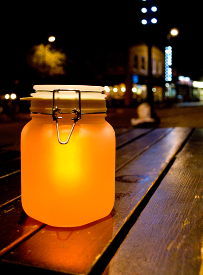 Sun Jar outside lantern