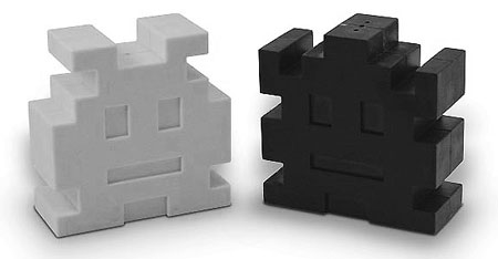 Space Invaders Slat and Pepper Shakers