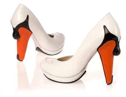 Swan High Heel Shoes