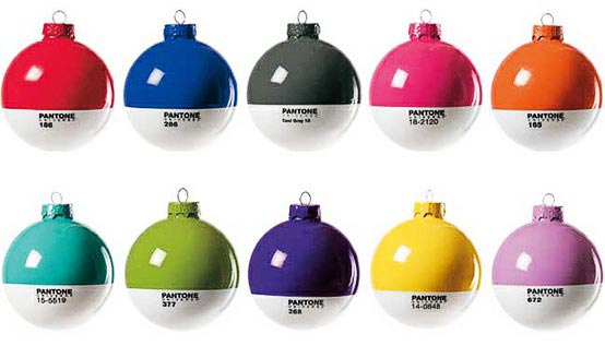 Pantone Christmas Tree Ornaments