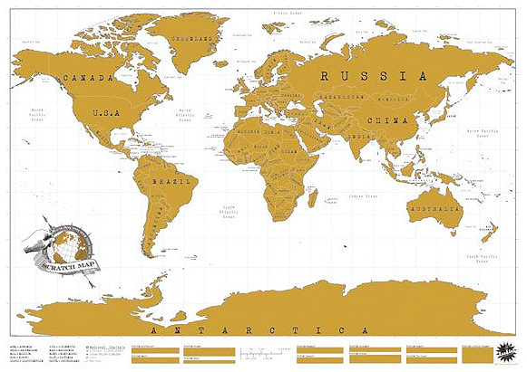 Scratch Map Full