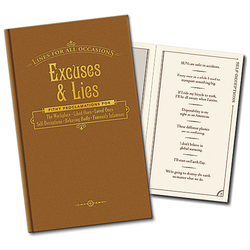 Excuses and Lies for All Occasions