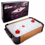 For really small apartments or really small people, it’s Mini Table Air Hockey Game