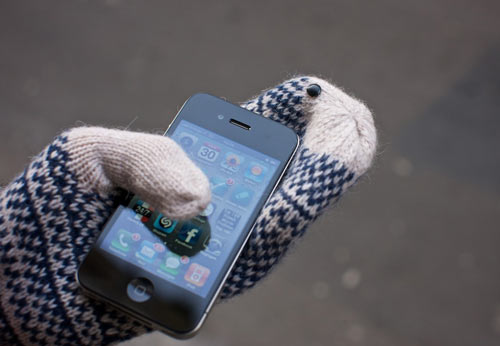 Glove Tips on Mittens