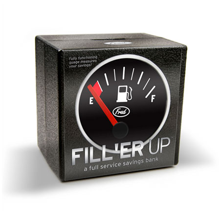 Filler Up Coin Bank Box