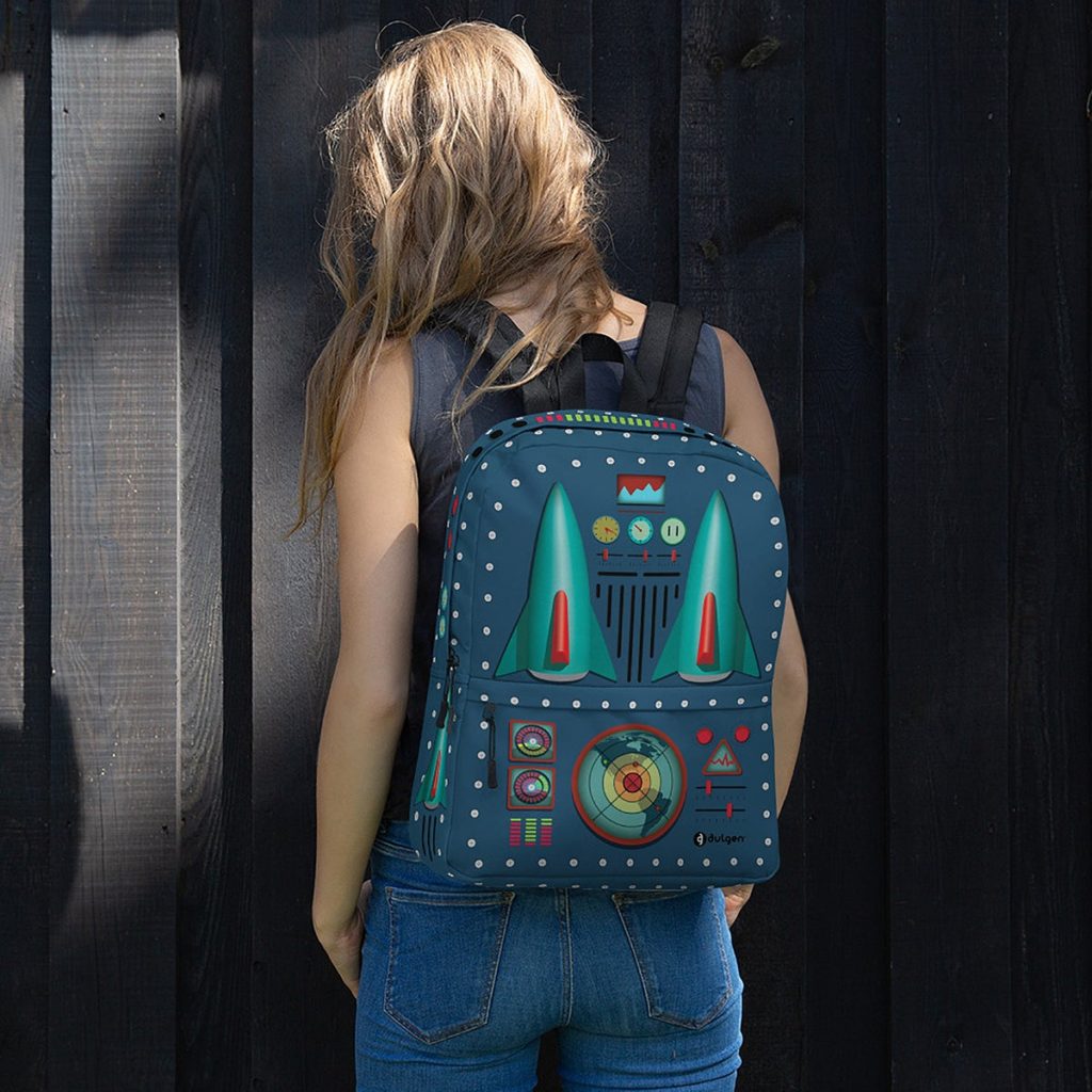 Beautiful Retro Rocket Pack Backpack